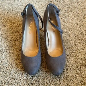Suede heels